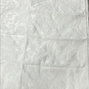 Elegant White Damask Fabric Avon
